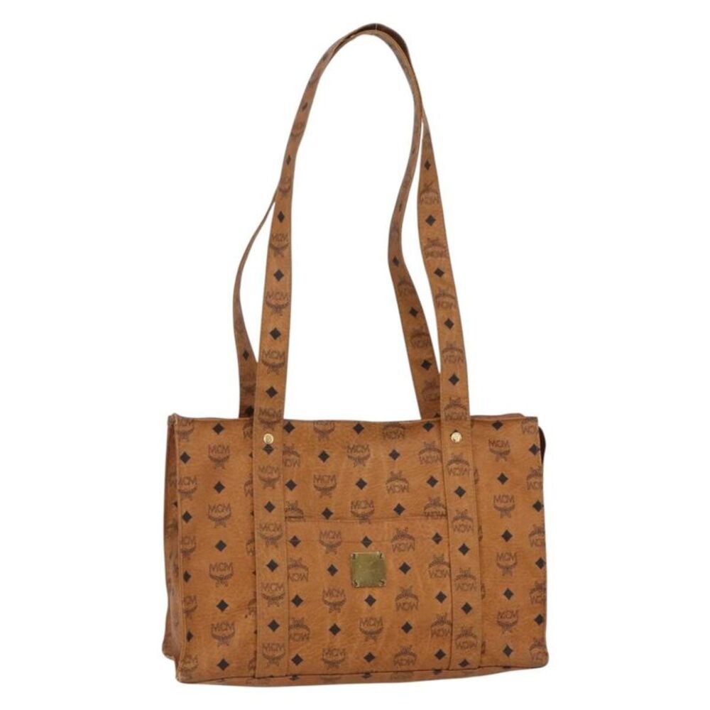 MCM Vintage Visetos Canvas Brown Canvas Tote Bag Bag